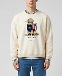 Uscape Apparel Men's and Women's Cream Auburn Tigers Americana Good Boy Ribbed Premium Sweatshirt