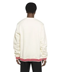 New Era Men's White Cincinnati Reds Throwback Sweatshirt