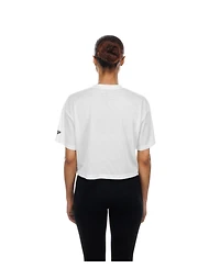 New Era Women's Pittsburgh Steelers Mesh Cropped Boxy T-Shirt