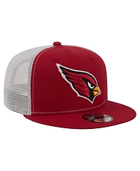 New Era Men's Cardinal Arizona Cardinals Core Team 9FIFTY Trucker Snapback Hat