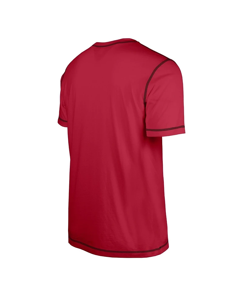 New Era Men's Cardinal Arizona Cardinals Third Down Puff Print T-Shirt