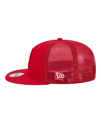 New Era Big Boys and Girls Red Washington Nationals 9FIFTY Trucker Snapback Hat