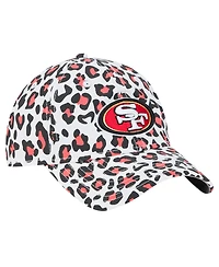 New Era Girls Toddler White San Francisco 49ers Active Leopard 9TWENTY Adjustable Hat