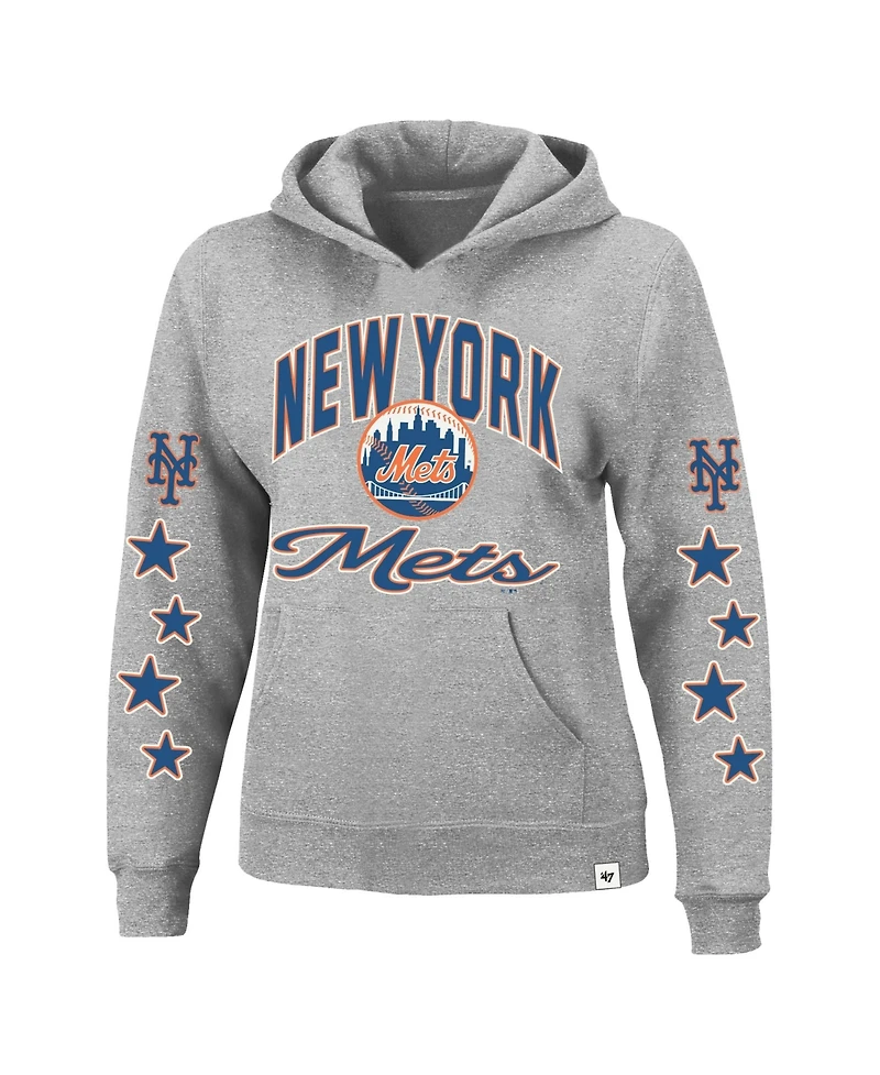 '47 Brand Women's Plus New York Mets Starry Eye Graphic Long-Sleeve Hoodie