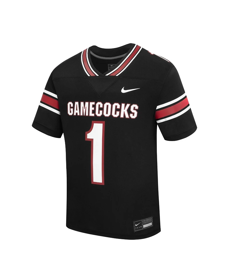 Nike Big Boys and Girls 1 Black South Carolina Gamecocks Alternate Replica Football Jersey
