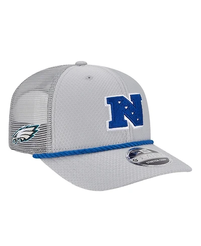 New Era Men's Gray Philadelphia Eagles 2025 Pro Bowl 9SEVENTY Stretch-Snap Hat