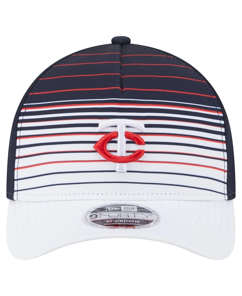 New Era Men's Navy Minnesota Twins Gradient 9FORTY M-Crown Adjustable Hat