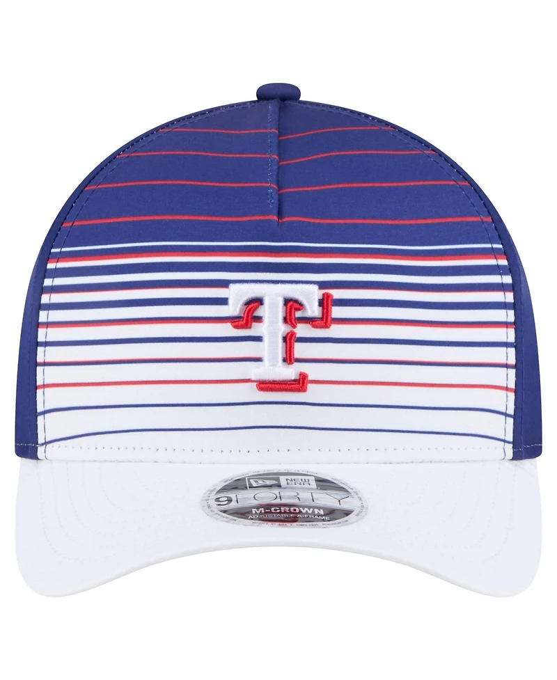 New Era Men's Royal Texas Rangers Gradient 9FORTY M-Crown Adjustable Hat