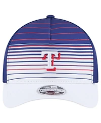 New Era Men's Royal Texas Rangers Gradient 9FORTY M-Crown Adjustable Hat