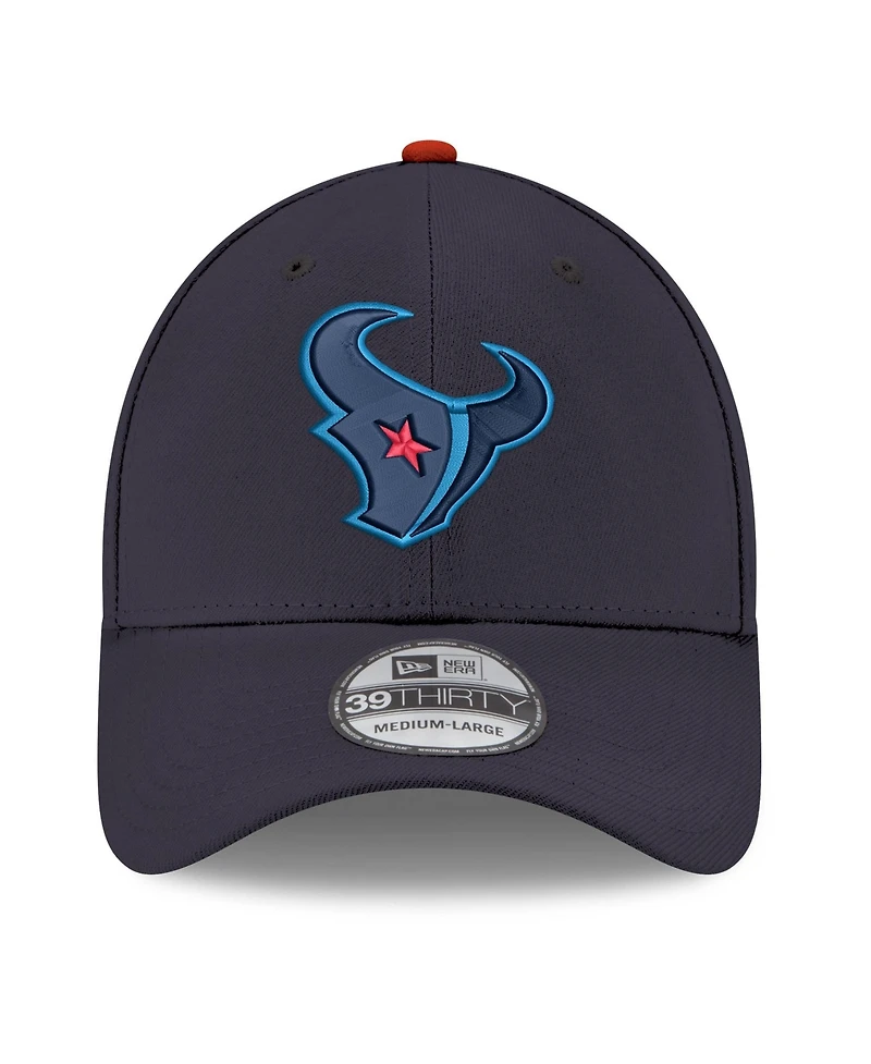 New Era Men's Navy Houston Texans Core Team 39THIRTY Flex Hat
