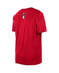 New Era Men's Red Tampa Bay Buccaneers 3rd Down High Density Print T-Shirt