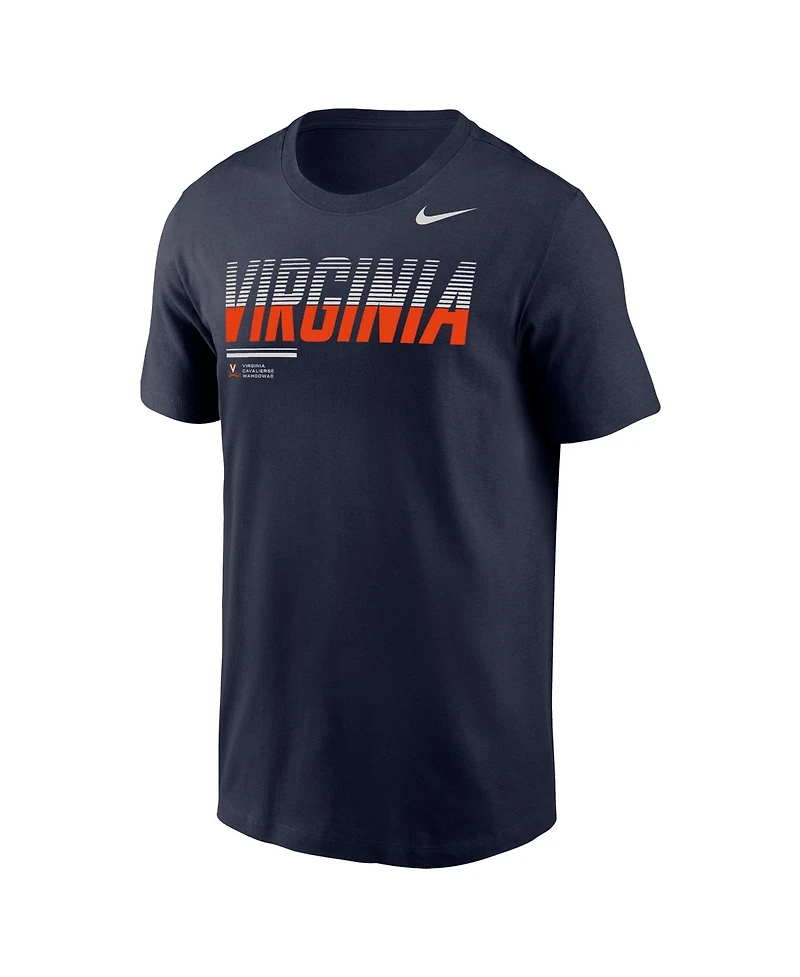 Nike Men's Navy Virginia Cavaliers 2026 Sideline Wordmark Legend Dri-fit T-Shirt