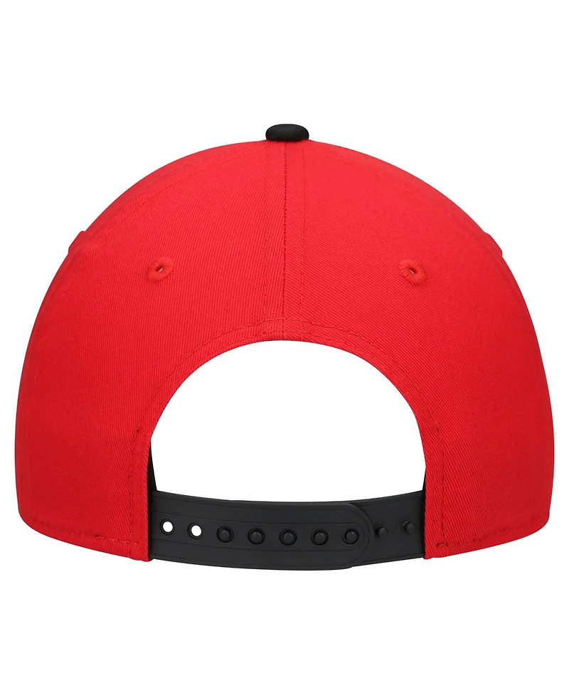 New Era Big Boys and Girls Red/Black Kansas City Chiefs Arch Coolera 9FORTY A-Frame Adjustable Hat
