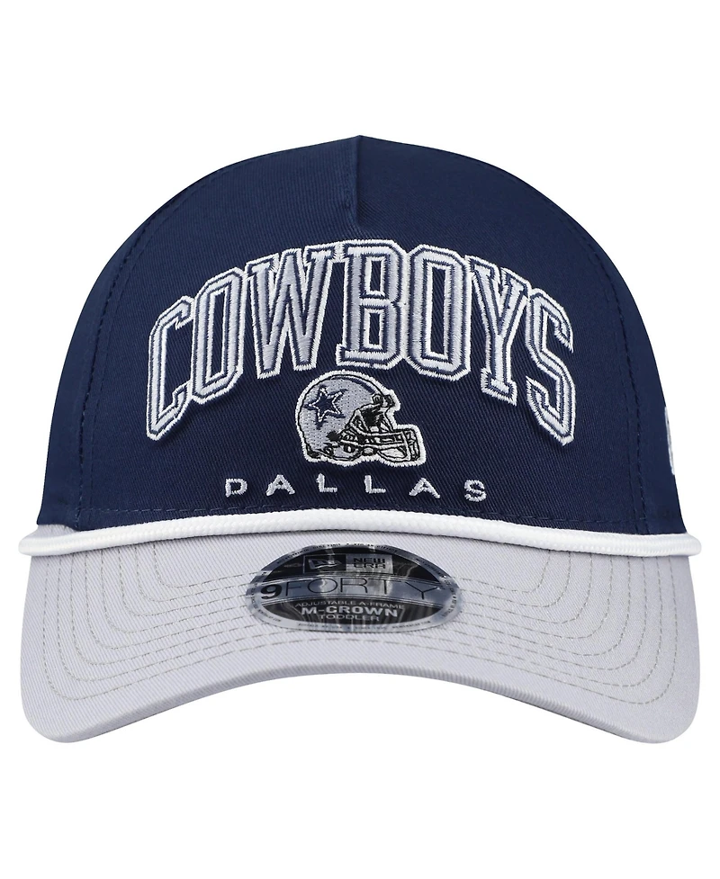 New Era Toddler Navy Dallas Cowboys Arch Coolera 9FORTY A-Frame Adjustable Hat