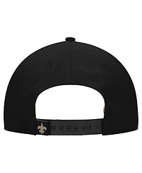 New Era Women's Black New Orleans Saints Metallic 9FORTY M-Crown A-Frame Adjustable Hat
