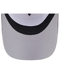 New Era Men's Stone/Black Arizona Diamondbacks Text A-Frame Trucker 9FORTY Hat