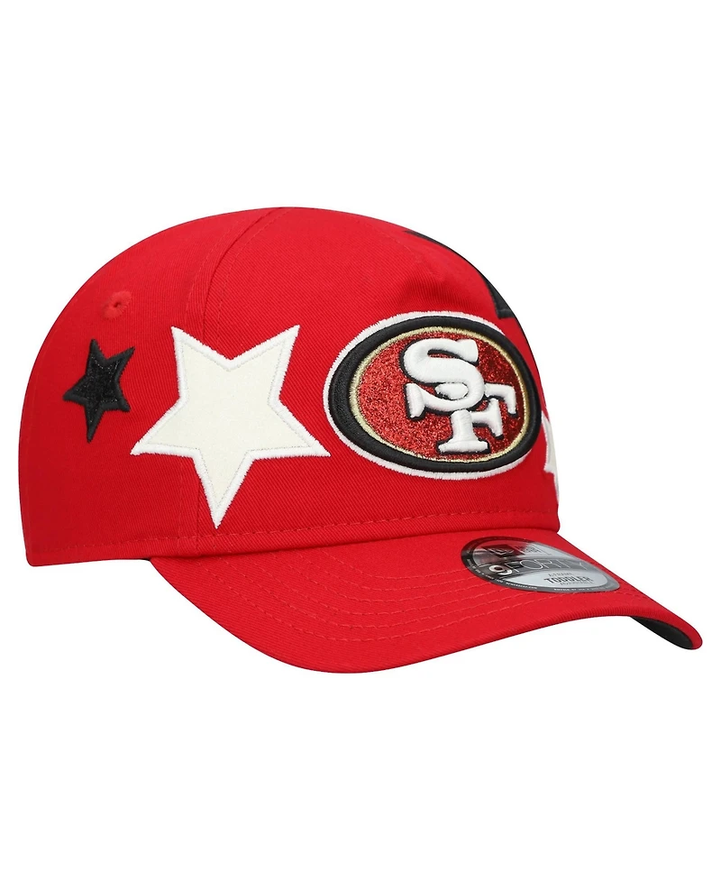 New Era Toddler Scarlet San Francisco 49ers Stardom 9FORTY A-Frame Adjustable Hat
