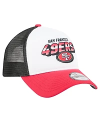 New Era Toddler White/Scarlet San Francisco 49ers Streak 9FORTY A-Frame Adjustable Hat