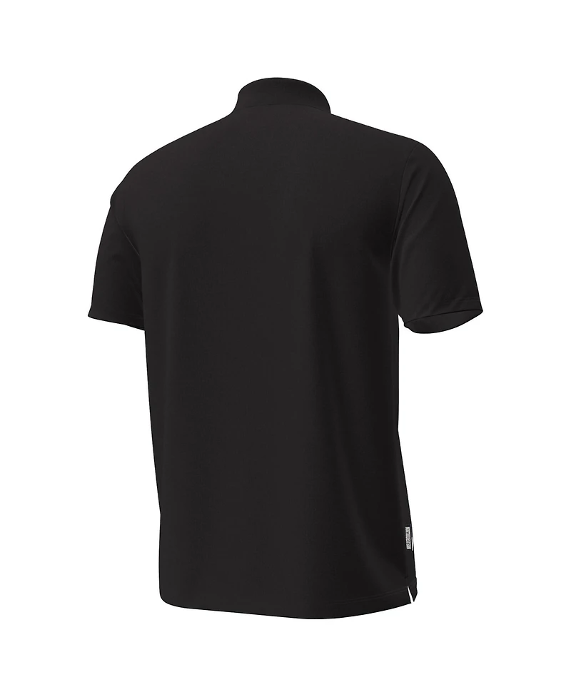 Under Armour Men's Black Northwestern Wildcats Performance Drive Chest Stripe Polo Shirt