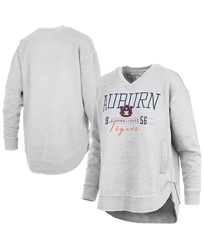 Pressbox Women's Auburn Tigers Marcus East Hall Poncho V-Neck Graphic Sweatshirt
