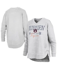 Pressbox Women's Auburn Tigers Marcus East Hall Poncho V-Neck Graphic Sweatshirt