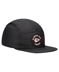 New Era Men's Black Kansas City Chiefs Quilted Camper Adjustable Hat