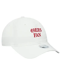 New Era Women's White San Francisco 49ers Team Fan 9TWENTY Adjustable Hat
