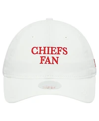 New Era Women's White Kansas City Chiefs Team Fan 9TWENTY Adjustable Hat