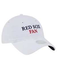 New Era Women's White Boston Red Sox Team Fan 9TWENTY Adjustable Hat