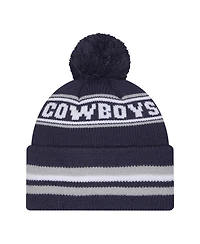 New Era Pre-School Navy Dallas Cowboys Classic Cuffed Pom with Knit Hat