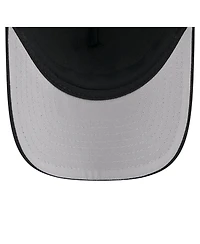 New Era Men's Black Miami Marlins City Initial 9FORTY A-Frame M-Crown Adjustable Trucker Hat