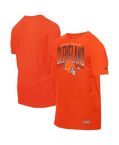 New Era Men's Orange Cleveland Browns Combine Authentic Training Throwback T-Shirt