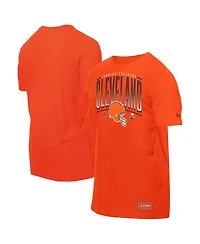 New Era Men's Orange Cleveland Browns Combine Authentic Training Throwback T-Shirt