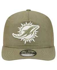 New Era Men's Olive Miami Dolphins Nylon 19TWENTY Adjustable Hat