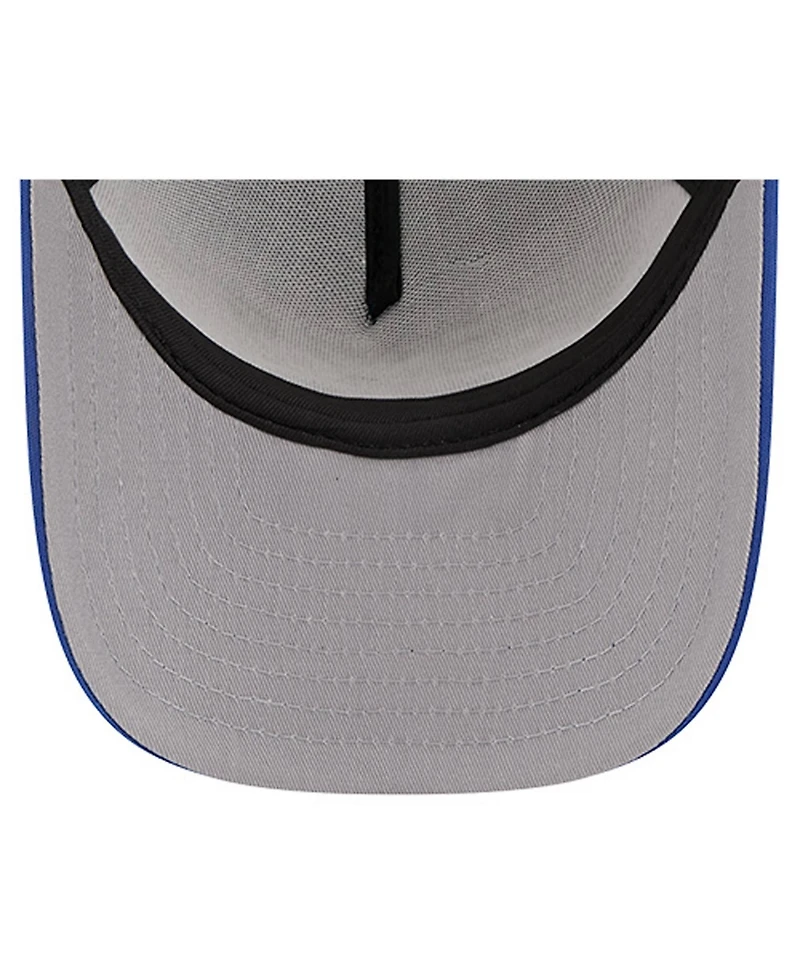 New Era Men's Royal Texas Rangers Vintage Arched Foam Front 9FIFTY A-Frame Adjustable Trucker Hat