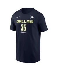 Nike Men's Azzi Fudd Navy Dallas Wings Explorer Edition Name Number T-Shirt