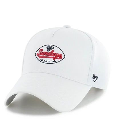 '47 Brand Men's White Atlanta Falcons Sundays Offside Adjustable Hat