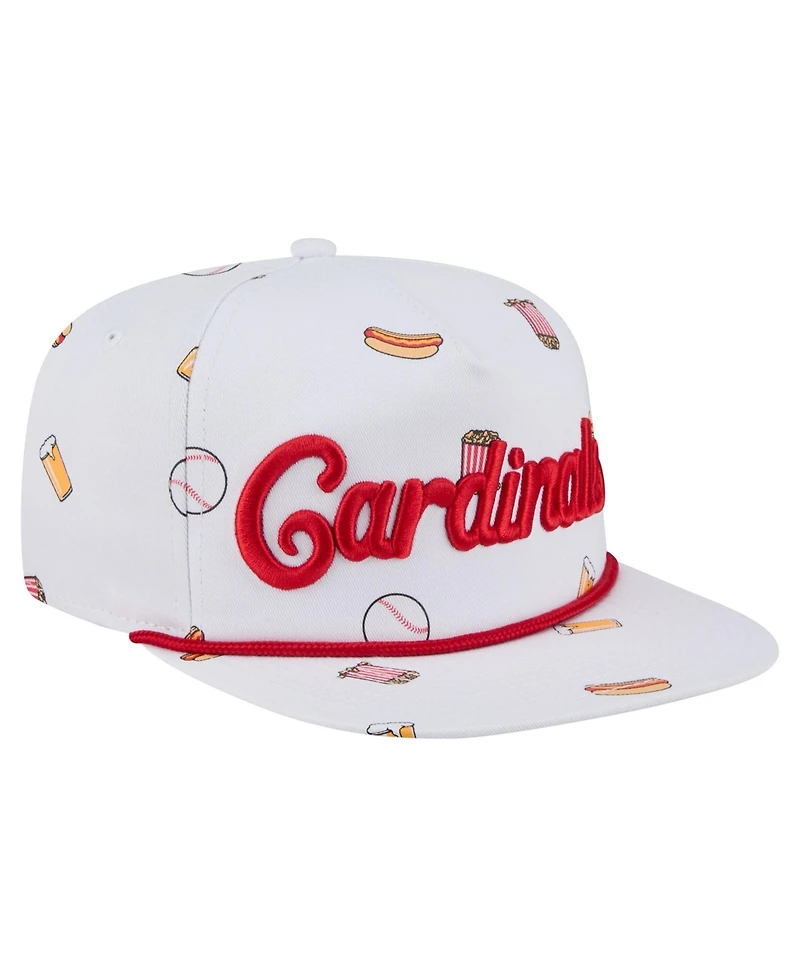 New Era Men's White St. Louis Cardinals Team Cheer Rope 19TWENTY Adjustable Hat