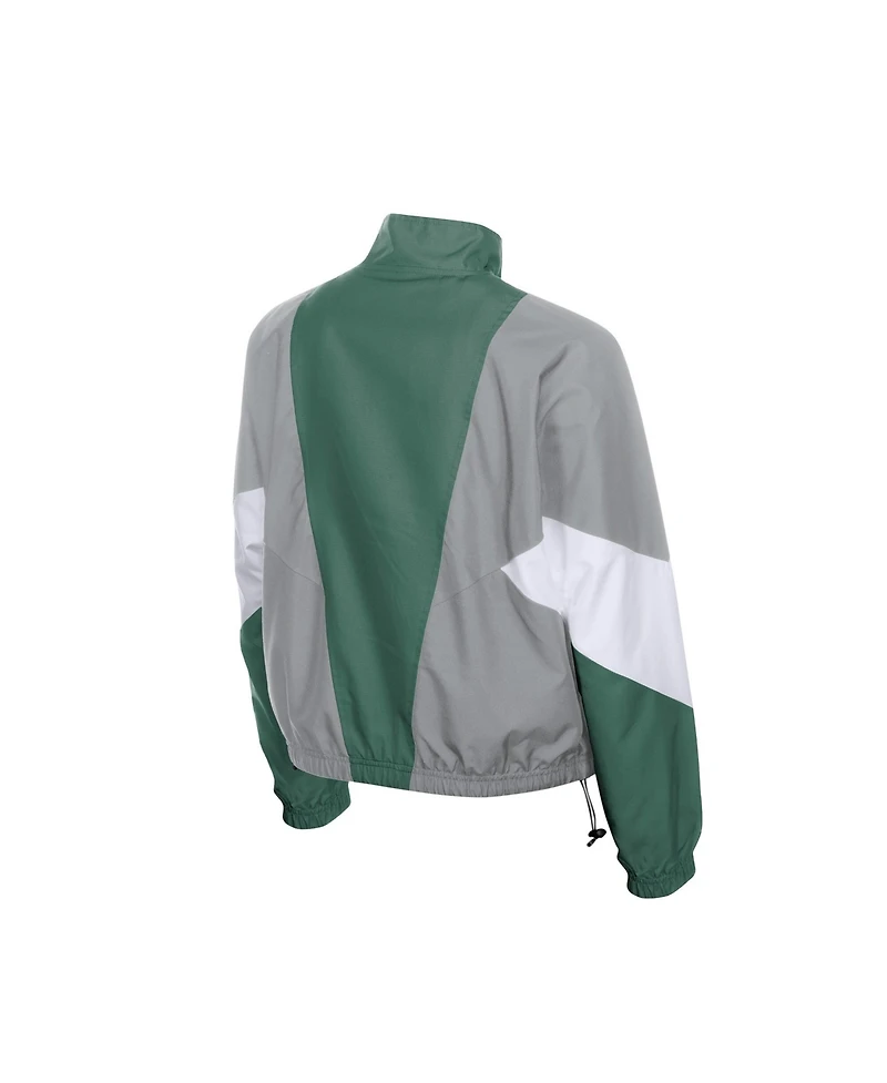 New Era Women's Boston Red Sox Leisure City Connect Color Block Full-Zip Windbreaker