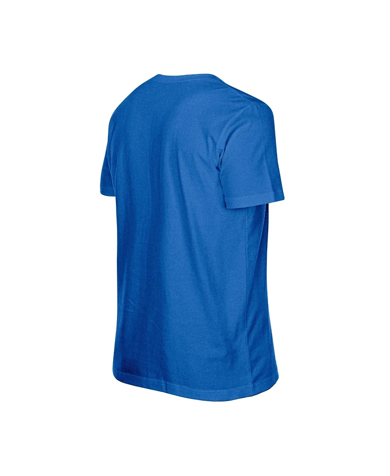 New Era Men's Royal Kansas City Royals Oversized Throwback Distressed T-Shirt
