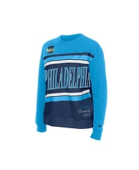 New Era Women's Philadelphia Phillies Fleece Color Block Crewneck Sweatshirt