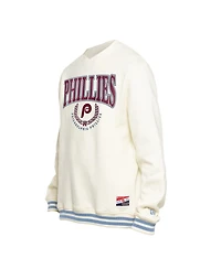 New Era Men's White Philadelphia Phillies Throwback Sweatshirt