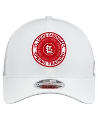 New Era Men's White St. Louis Cardinals 2026 Spring Training Fan Pack 9SEVENTY Adjustable Trucker Hat