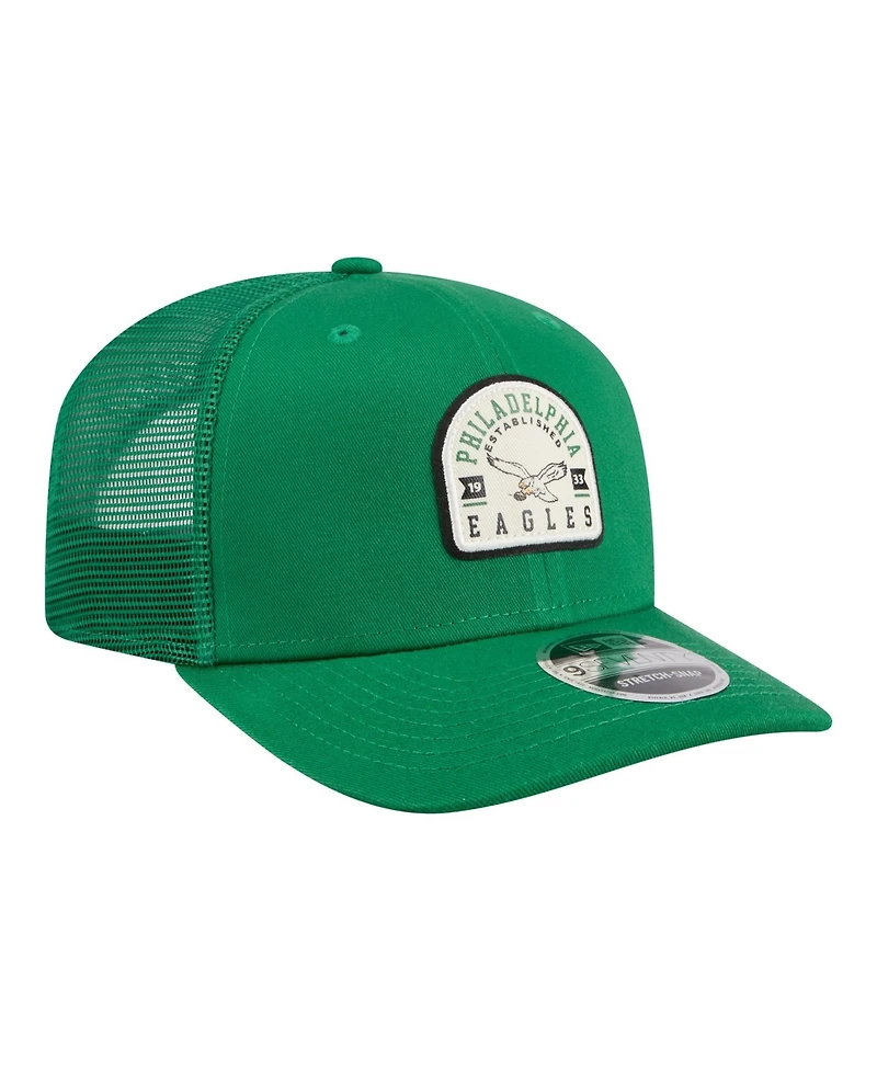 New Era Men's Kelly Green Philadelphia Eagles Contest 9SEVENTY Adjustable Trucker Hat