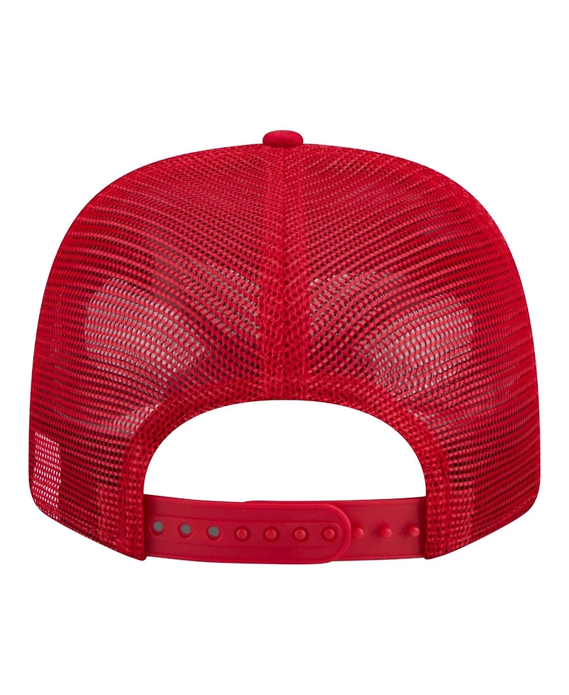 New Era Men's Red Cincinnati Reds Contest 9SEVENTY Adjustable Trucker Hat