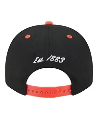 New Era Men's Black/Orange San Francisco Giants Arched A-Frame 9FIFTY Adjustable Hat