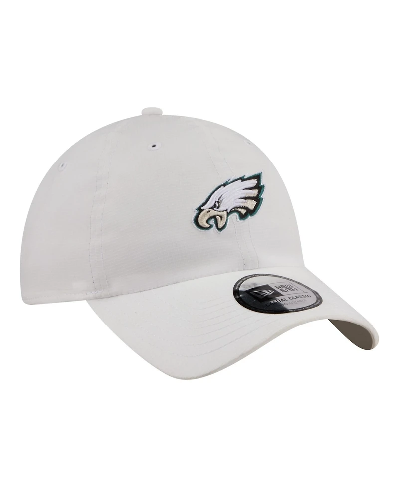 New Era Men's White Philadelphia Eagles Ripstop Casual Classic Adjustable Hat