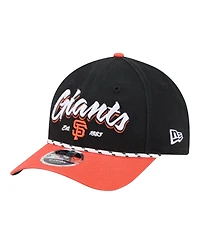 New Era Men's Black/Orange San Francisco Giants Team Loyal 9FORTY M-Crown Adjustable Hat