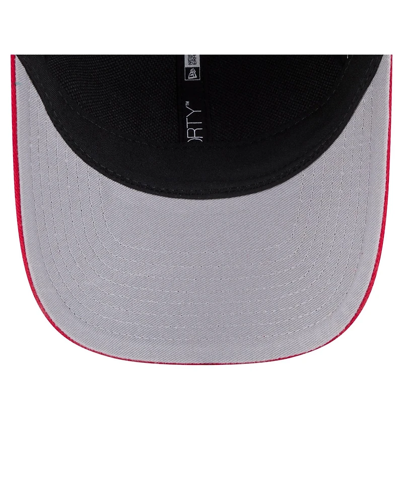 New Era Men's Black/Red Cincinnati Reds Team Loyal 9FORTY M-Crown Adjustable Hat