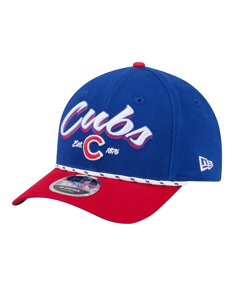 New Era Men's Royal/Red Chicago Cubs Team Loyal 9FORTY M-Crown Adjustable Hat